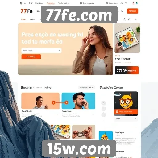 Análise da interface de usuário do site 77fe.com